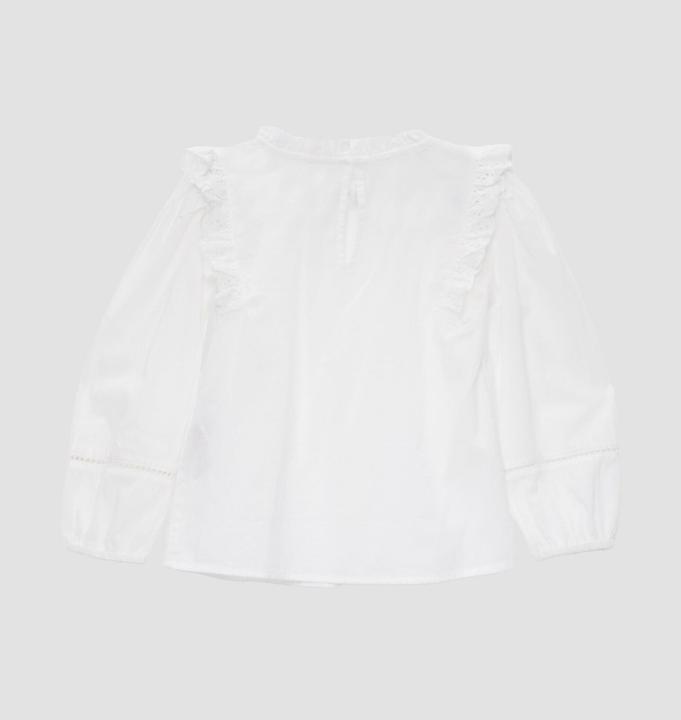 Image du produit S.Oliver Bluse Bluse mit Lochstickerei und Rüschen (140)