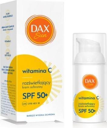 Productafbeelding NoName DAX SUN 30ml SPF50+ Vitamine C Beschermingscrème Stralend (Zonnecrème, SPF 50+, 30 ml)