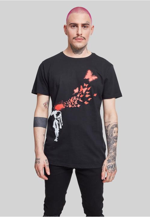 Produktbild Merchcode Brandalised - Banksy's Graffiti Butterfly Tee (XS)