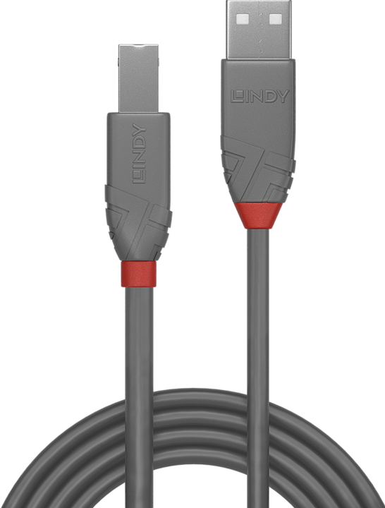 Productafbeelding Lindy USB/A-USB/B M-M (3 m, USB 2.0)