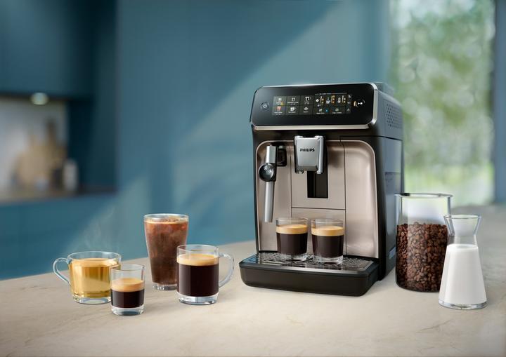 Image du produit Philips Built-in milk frotter Fully Automatic Black 1500 W Espresso Coffee Maker EP3321/40...