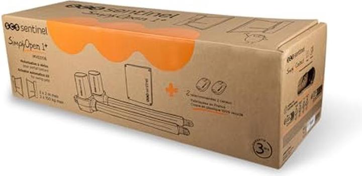 Produktbild SCS Sentinel Motorisierung für Drehtor mit Zylindern, 24V, 2 Fernbedienungen, einfach zu installieren und leise