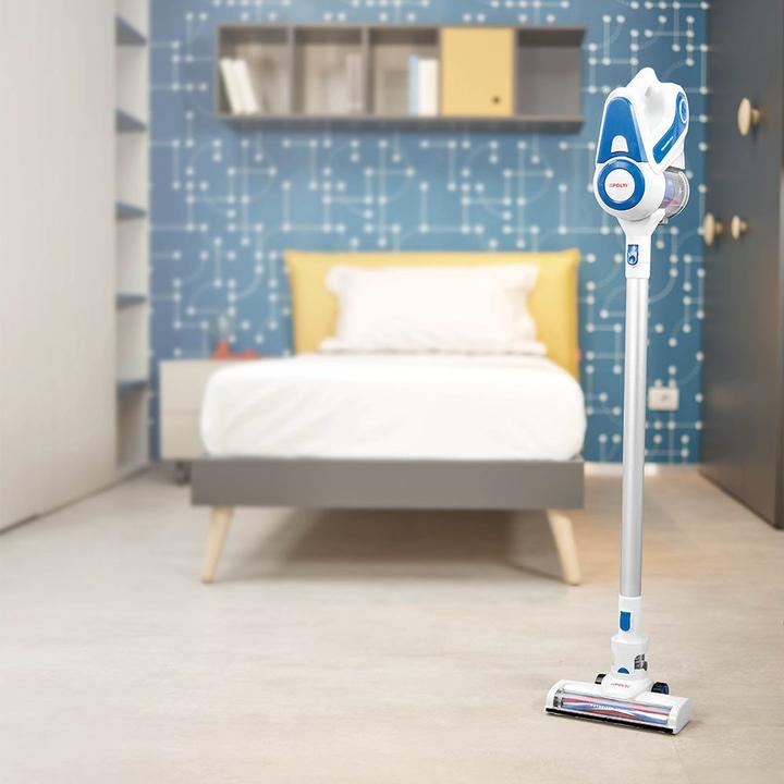 Produktbild Polti PBEU0116 FORZASPIRA SLIM SR90B Rechargeable 2-in-1 cordless electric vacuum, White/Blue