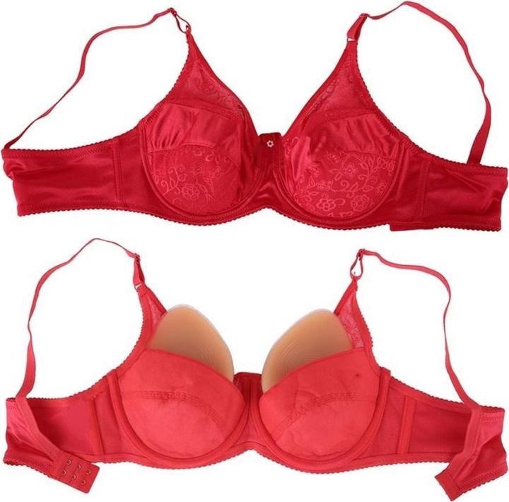 Actual product image NoGenderWear Lace bra for breast prostheses (L)