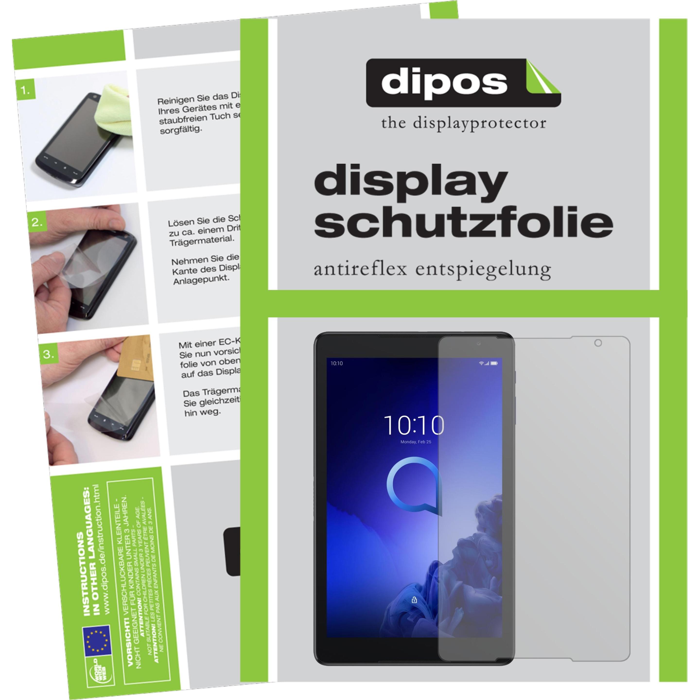 Dipos Displayschutzfolie Antireflex (1 Stück, Alcatel 3T 10 Zoll), Tablet Schutzfolie