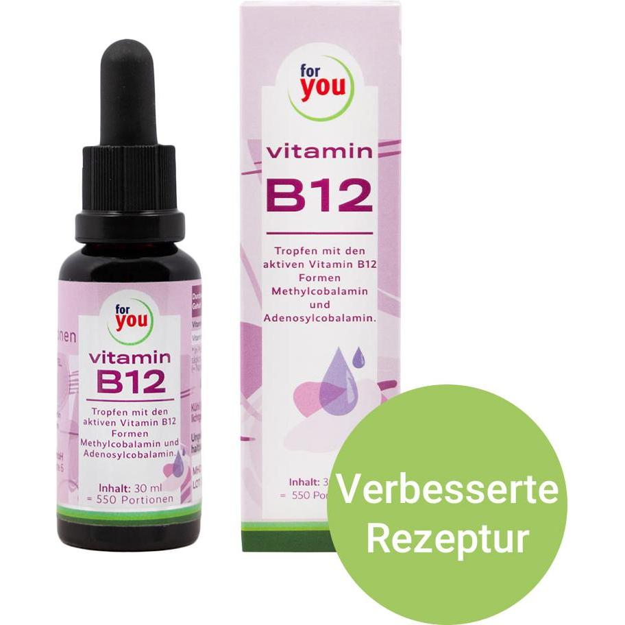 Thumbnail - For You, Vitamine + Nahrungsergänzung, Vitamin B12 flüssig (1 Stück, Flüssigkeit)