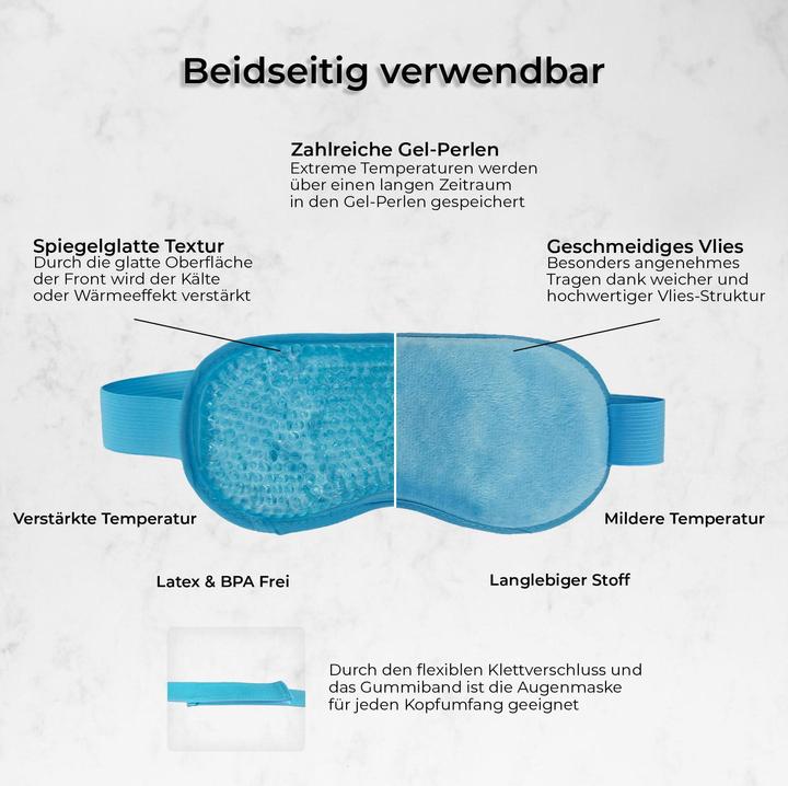 Produktbild Quick Aid Augenmaske mit Kälte- und Wärmefunktion (Augenpflege Gel, 498.67 ml, Tag + Nacht)