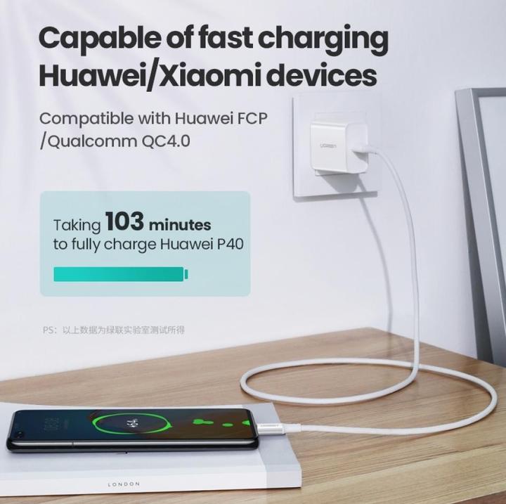 Image du produit Ugreen USB C – USB C (2 m, USB 2.0)
