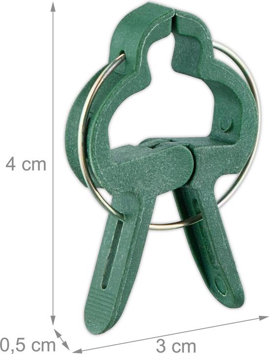 Immagine prodotto Relaxdays 120x clip per piante (4 cm, 3 cm)