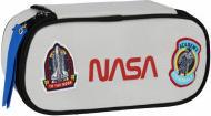 Actual product image Starpak Pencil case, oval bag with 1 zip, NASA grey