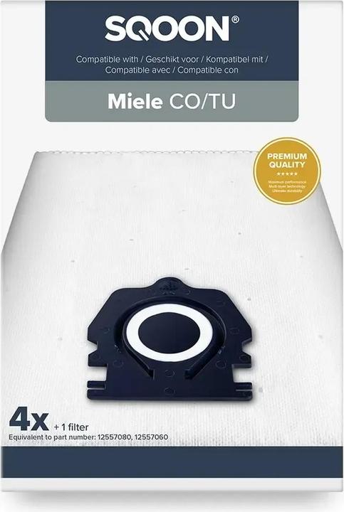 Produktbild Flickbee 4 Premium Staubsaugerbeutel wie Miele Typ FJM 3-D Pro - ersetzen 9153490, 9917710 (4 x)