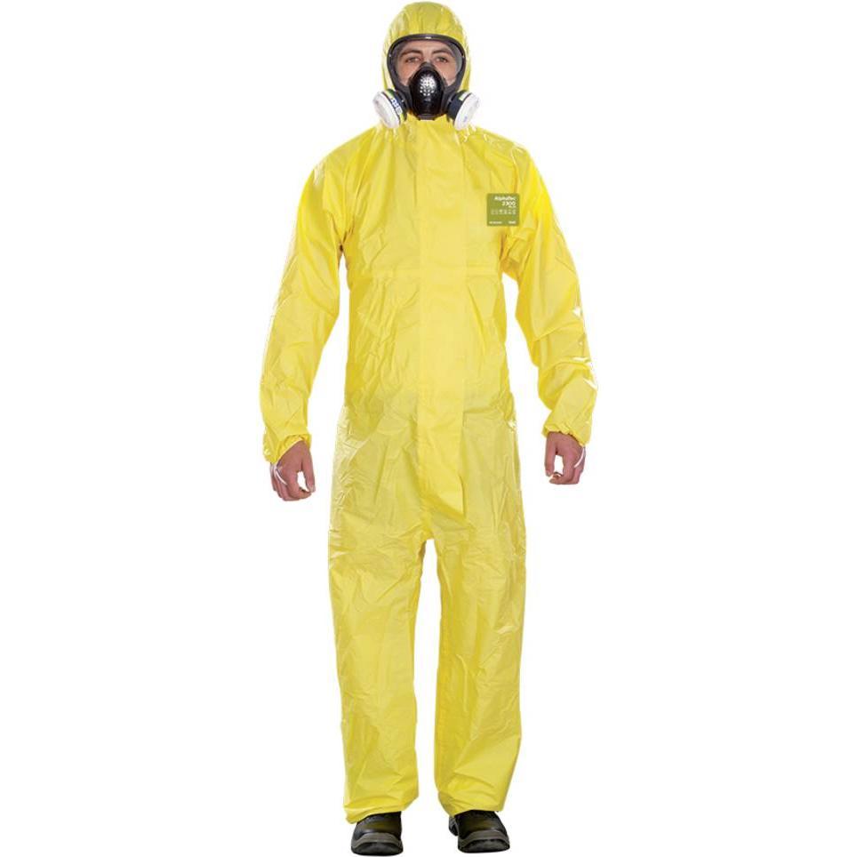 Ansell, Arbeitsjacke, YY23T-00132-02 AlphaTec 2300 PLUS - Modell 132 Chemikalienschutz, Gelb (S)