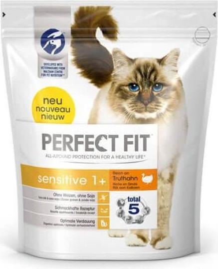 Produktbild Perfect Fit Katze Trocken Sensitive 1+ Truthahn 1.4kg (Adult, 1 Stk., 1400 g)