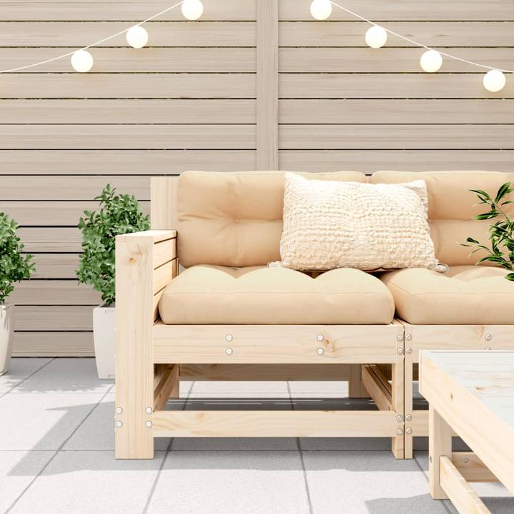 Actual product image vidaXL Garden sofa with armrest