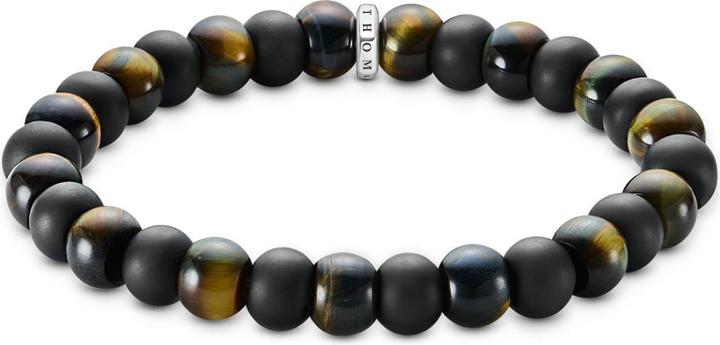 Produktbild Thomas Sabo Armband Obsidian und Tigerauge (19 cm, Silber 925)