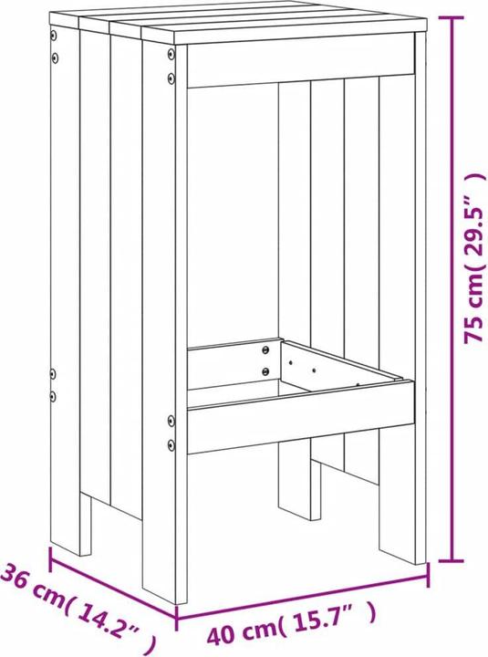Produktbild vidaXL Gartenbar Set