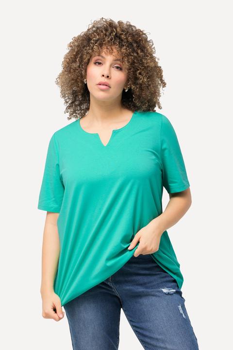 Produktbild Ulla Popken T-Shirt, A-Linie, Tunika-Ausschnitt, Halbarm (50, 52)