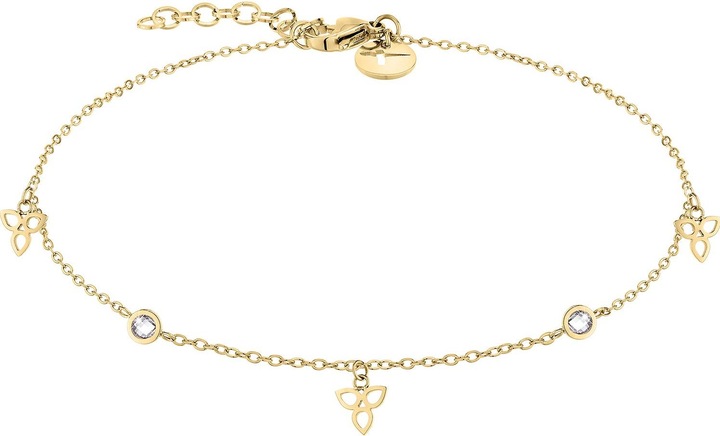 Actual product image Tamaris Fashion gold-plated leg bracelet with zircons TJ-0014-A-27 (L) (Stainless steel, 24 cm)