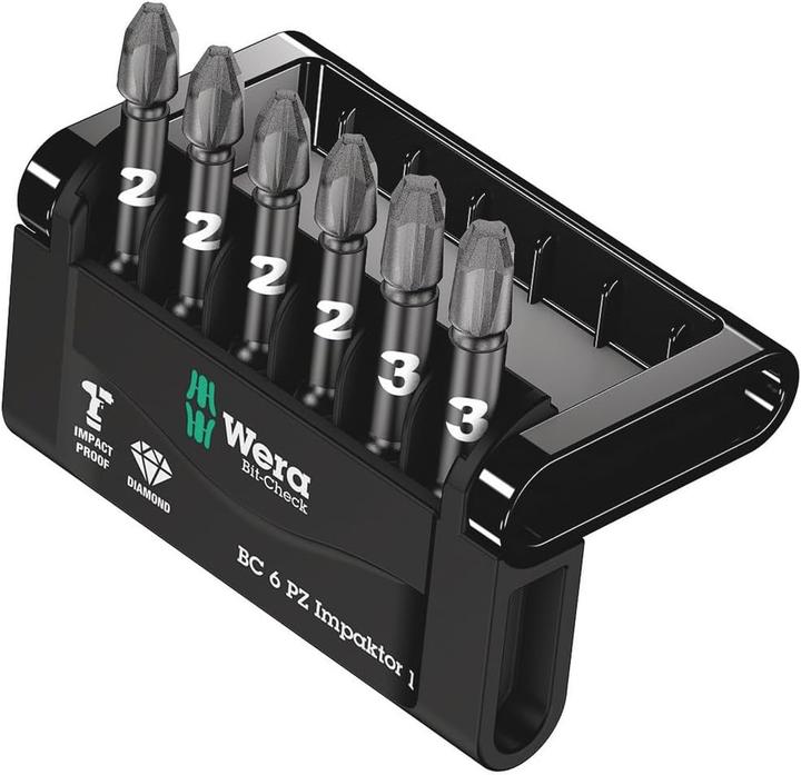 Actual product image Wera Bit-Sortiment Bit-Check 6 PZ Impaktor 1 (PZ2, PZ3)
