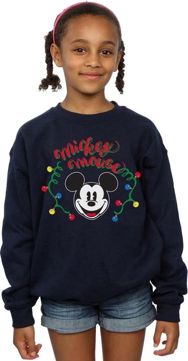 Produktbild Disney Mickey Mouse Christmas Light Bulbs Sweatshirt Mädchen (152, 158)
