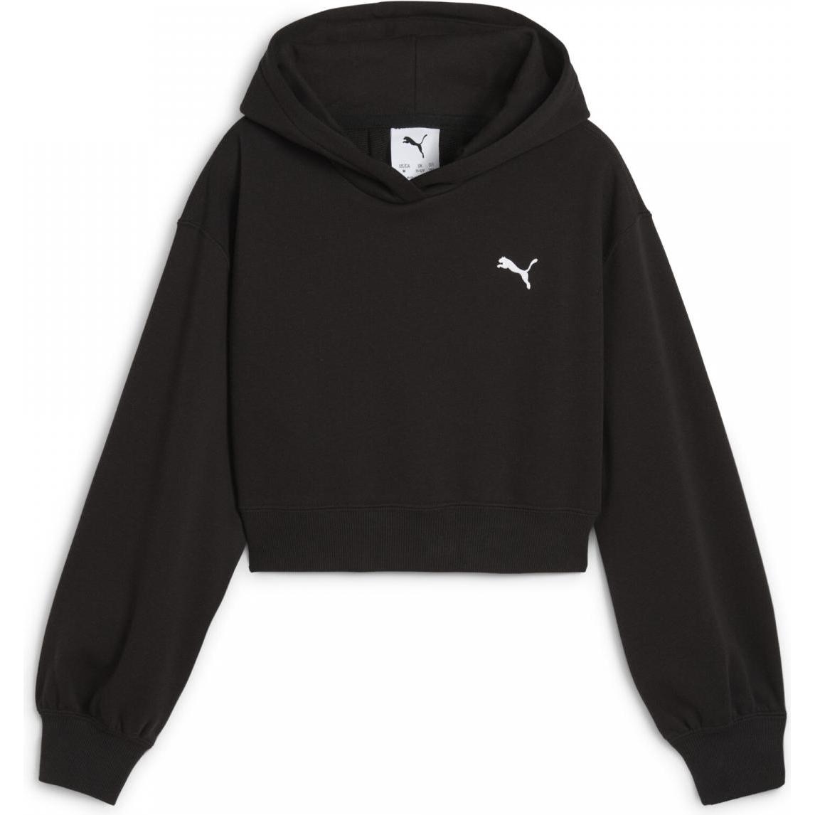 Puma, Mädchen, Pullover, WARDROBE ESS Short Length Hoodie TR G, Pink, (140)