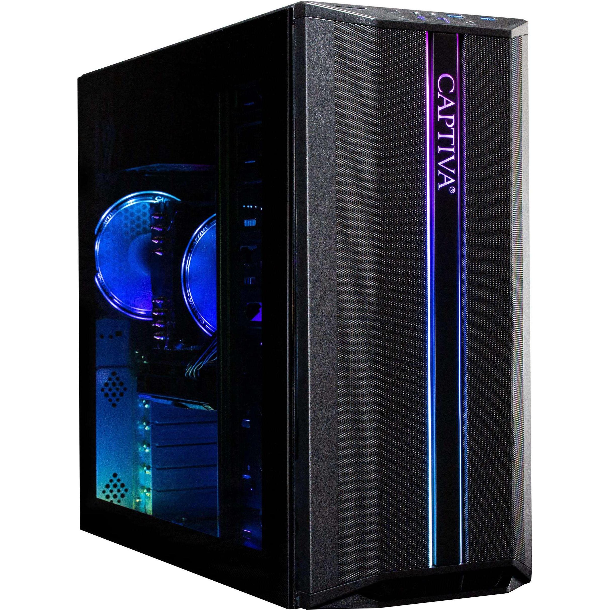 Captiva Advanced Gaming I68-888 Core i7 RTX 3060 (Intel Core i7-12700F, 16 GB, 1000 GB, GeForce RTX 3060), PC, Schwarz