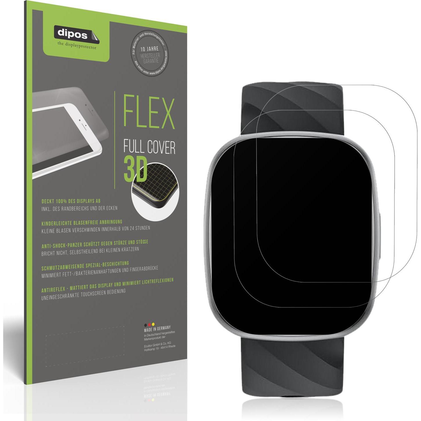 Dipos Full Cover Schutzfolie Matt, Smartwatch Schutzfolie, Transparent