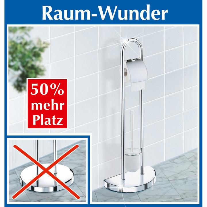 Produktbild Wenko Maximex Toilettenbürste Raumwunder Toilettenbürstenhalter Toilette Klobürste WC-Ständer