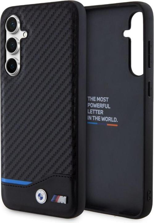 Image du produit BMW BMHCS23FE22NBCK S23 FE S711 czarny/black Leather Carbon (Samsung Galaxy S23 FE)
