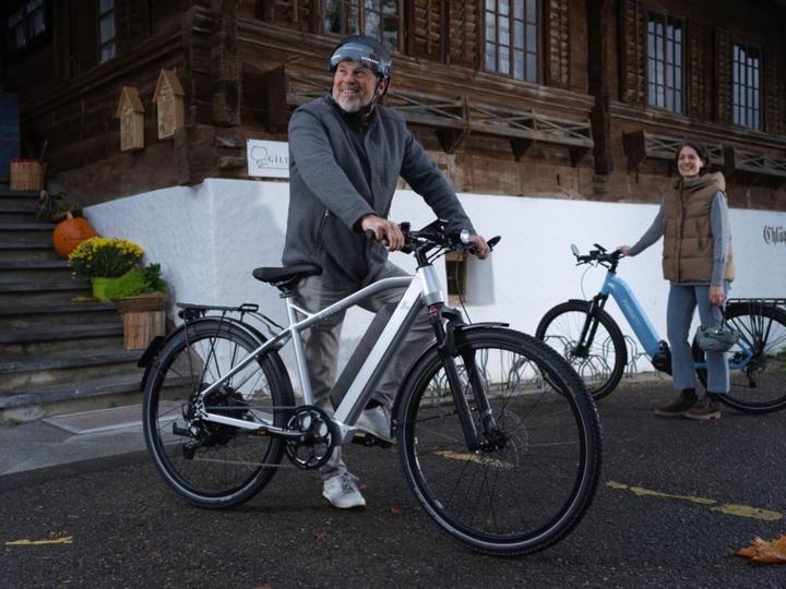 Actual product image AureusDrive Power45 M, white, high top tube
