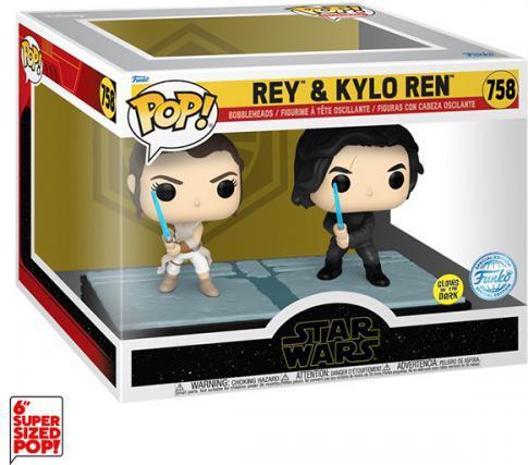 Immagine prodotto Funko Star Wars POP! Movie Moments Vinyl Wackelkopf Figuren Doppelpack Kylo & Rey 9 cm