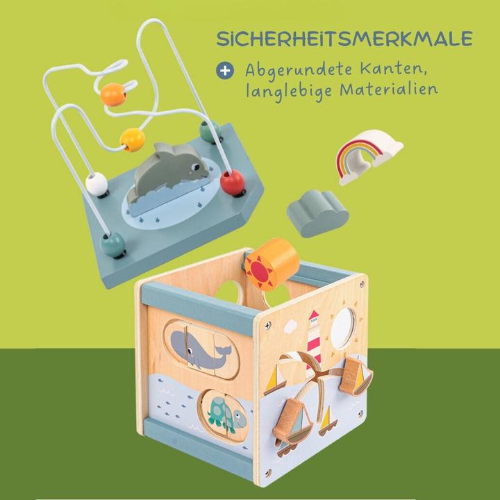 Produktbild Hermex 5in1 Aktivitäts-Holzwürfel