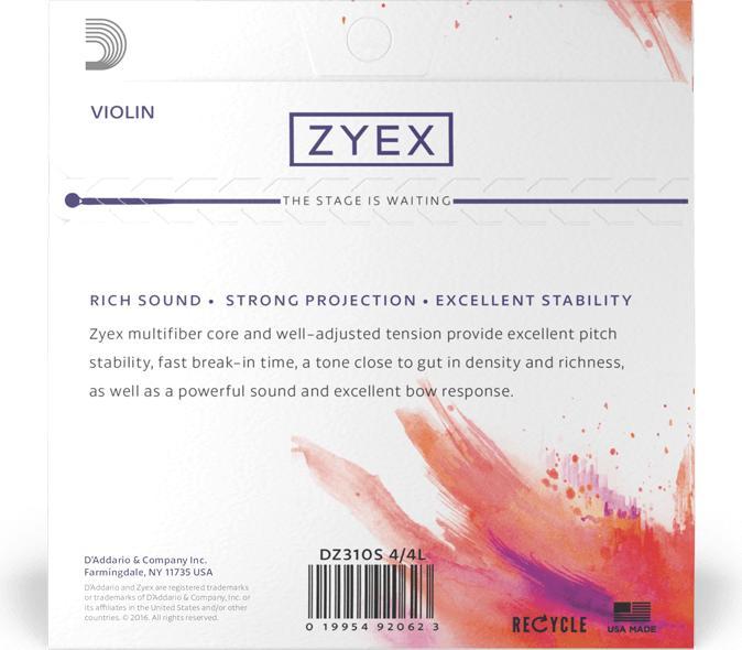 Immagine prodotto D'Addario DZ310S 4/4M Zyex (4 x, violino)