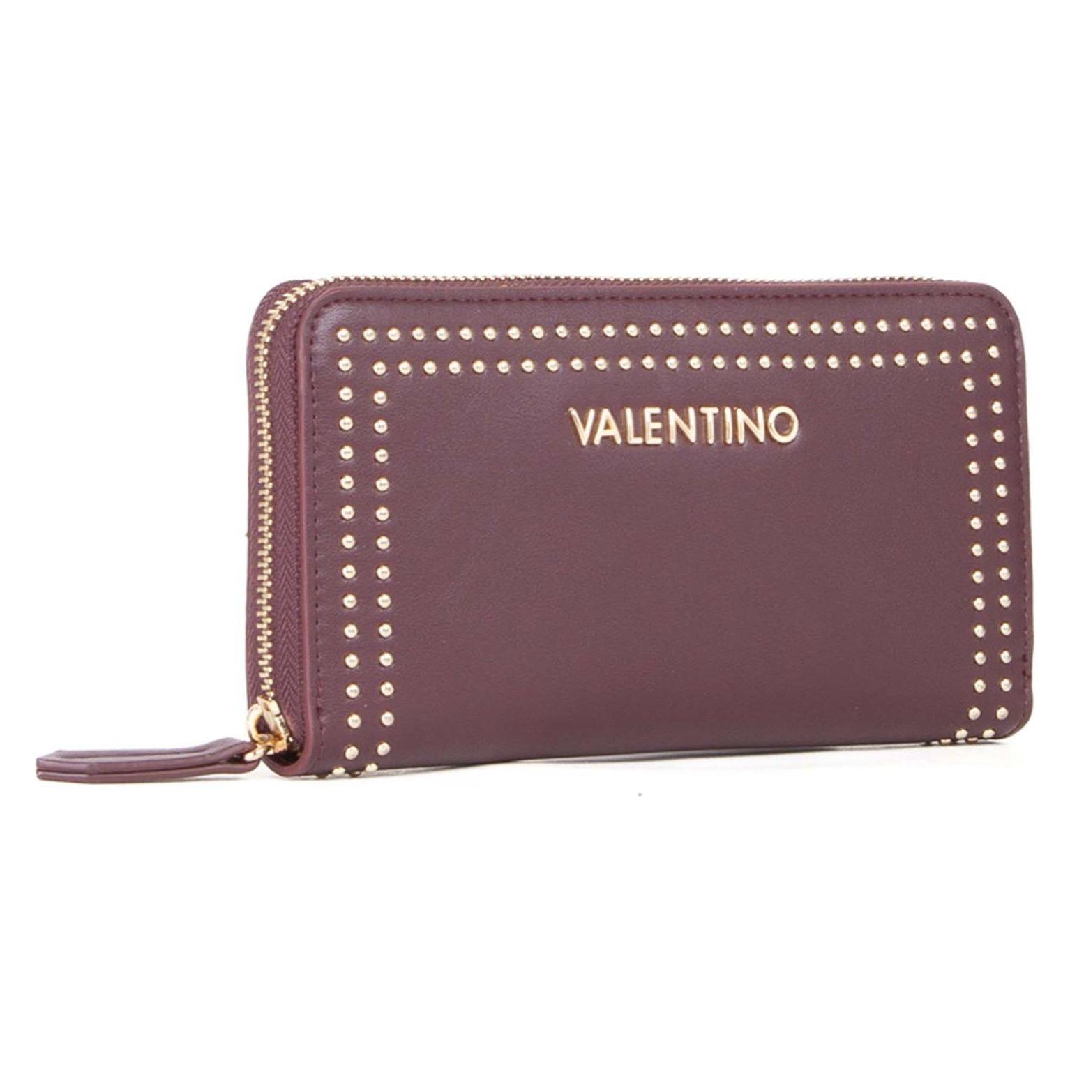Valentino, Damen, Portemonnaie, Shine Re Zip Around Wallet, Rot