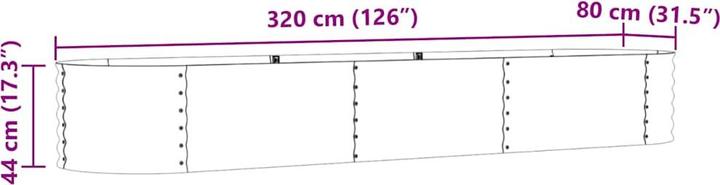 Produktbild vidaXL Metallpflanzer