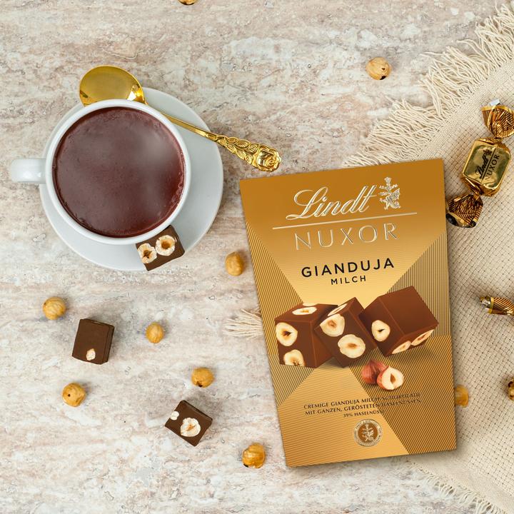 Produktbild Lindt Nuxor Pralinés Milch Haselnuss (150 g)