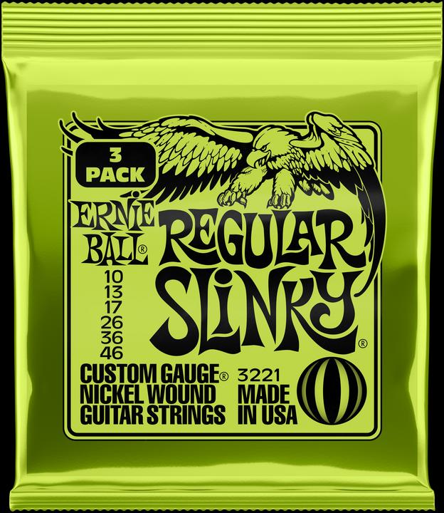 Ernie Ball Slinky Nickel 3 Regular (6 x, E-Gitarre, 0.05")