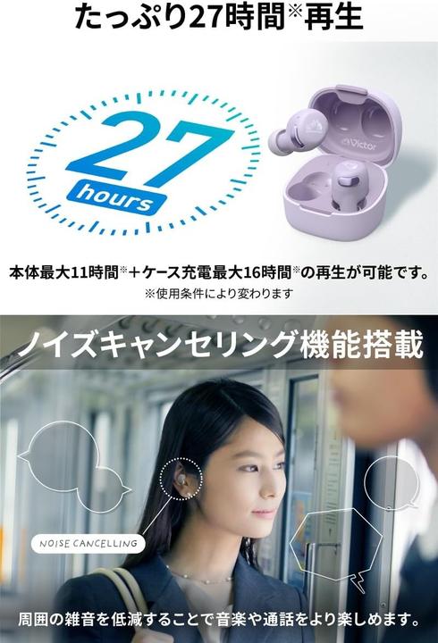 Actual product image JVC HA-A30T2-BU anthracite (ANC, 11 h, Wireless)