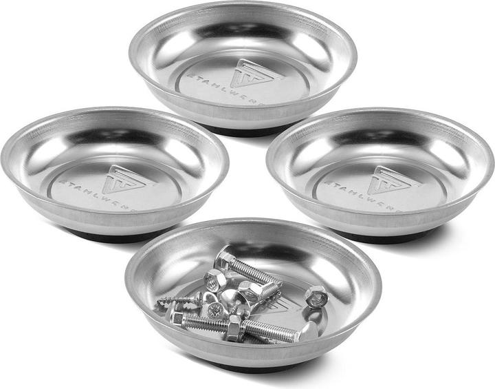 Image du produit Stahlwerk Bol magnétique 4 pouces en acier inoxydable avec aimant puissant 4 pièces (4x)