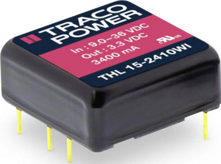 Produktbild TracoPower THL 15-2410WI DC/DC-Wandler, Print 3.4 A 15 W Anzahl Ausgänge: 1 x