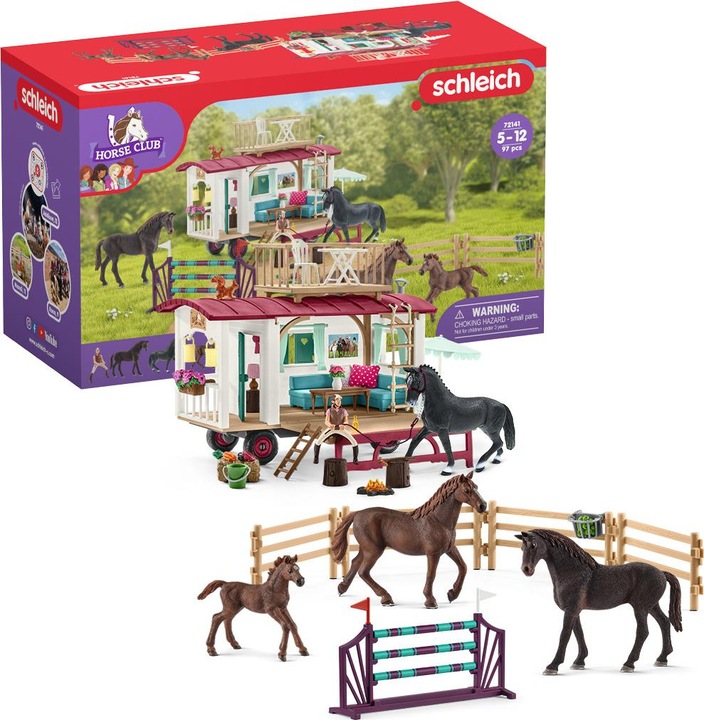 Actual product image Schleich Secret training at the caravan