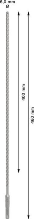 Produktbild DIY PRO SDS plus-5X Hammerbohrer, 6 x 400 x 460 mm (6 Millimeter)