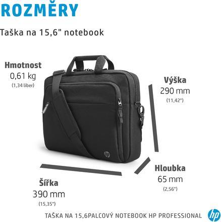 Produktbild HP Professional Notebook-Tasche (15.60", HP, Universal)