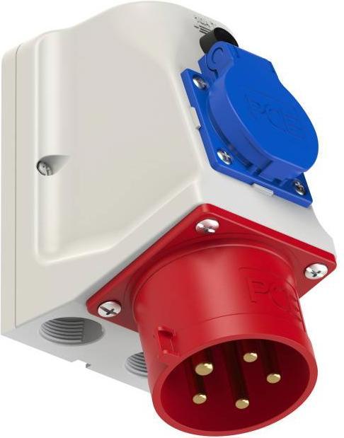 Actual product image PCE 95225-6 COMBO - Wall-mounted appliance inlet 32A 5p 6h IP44