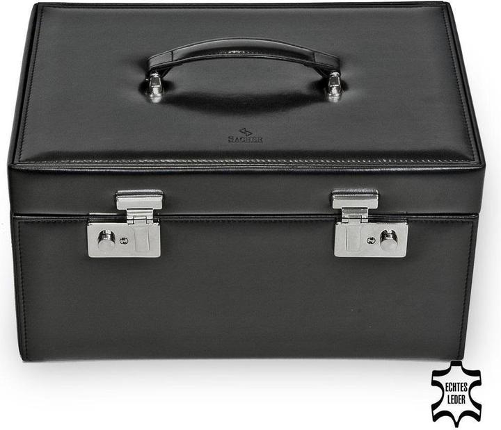 Sacher 3020.010443 - Uhrenkoffer new classic schwarz Leder