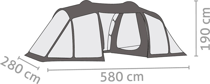 Produktbild Salewa Midway VI (Tunnelzelt, 14.20 kg, 6 Personen)