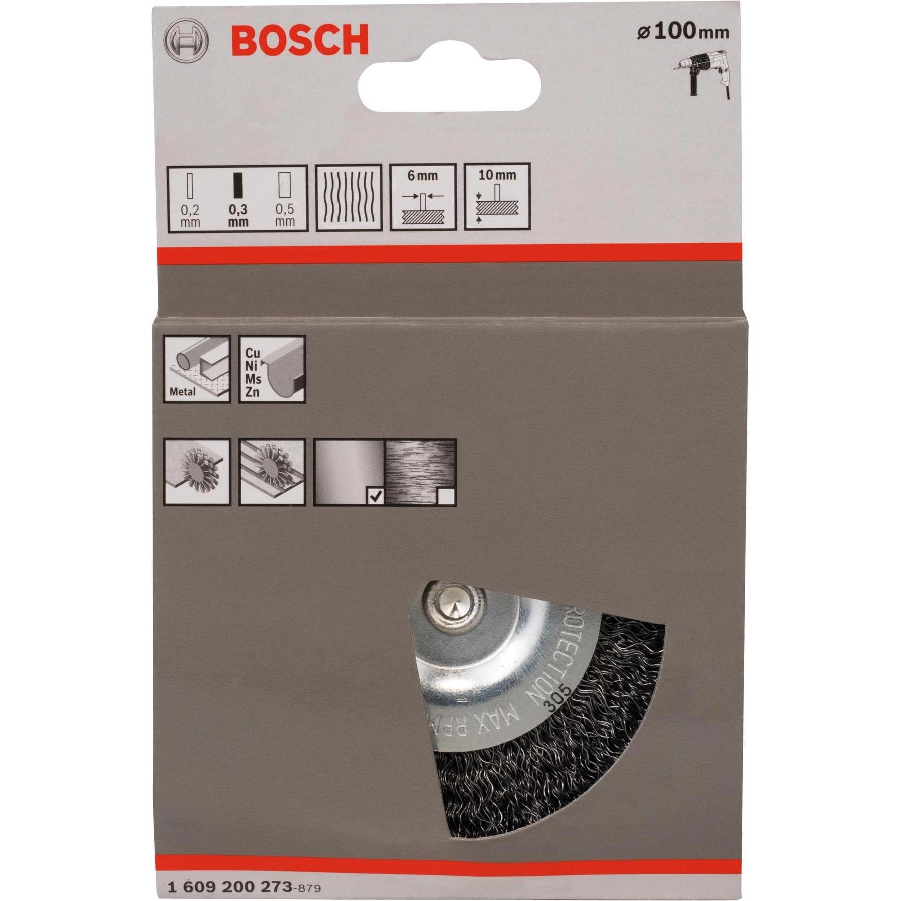 Thumbnail - Bosch Professional Zubehör, Schleifmittel, PRO Metal clean Scheibenbürste, gerader Schaft, 100 x 0,3 mm