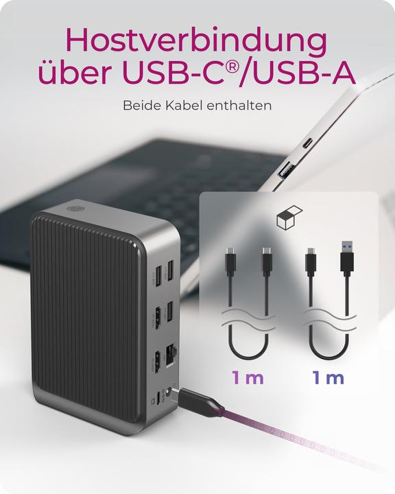 Produktbild Icy Box IB-DK2261AC (USB-C, 13 Ports)