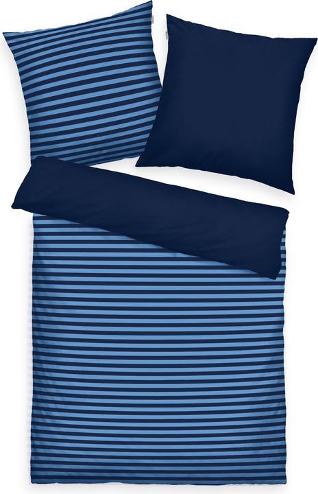 Tom Tailor RENFORCE CROSS-TRIP Dark Navy/Cool (Duvet cover, 70, 200 cm)