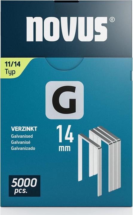 Actual product image Novus Flat wire staples G 11 14mm 5000 pcs.